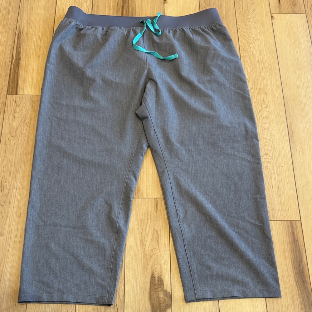 Figs brand scrubs with Teal Drawstring